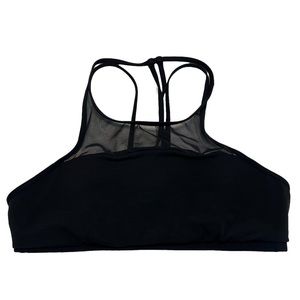 Black Lululemon Mesh Sports Bra Sz 10